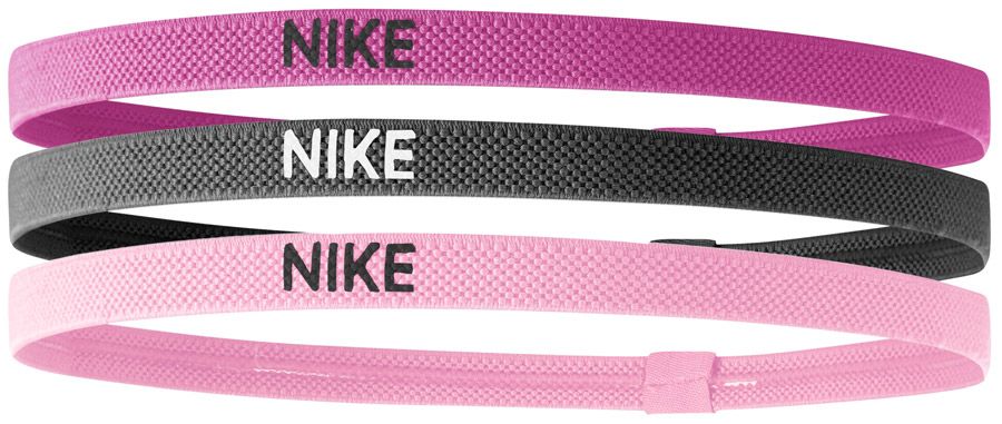 Nike haarbandjes (set van 3) fuchsia/grijs/roze online kopen