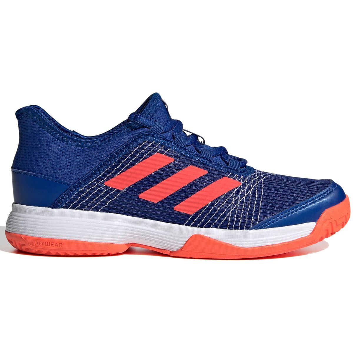 adidas Sportschoenen - Maat 38 2/3 - Unisex - donekr blauw/oranje/wit