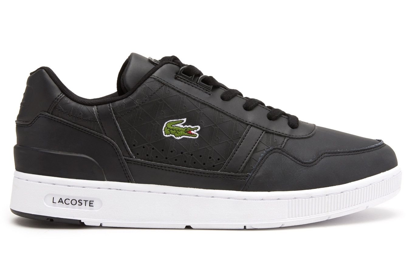 Lacoste T-Clip Mannen Sneakers - Black/White - Maat 46