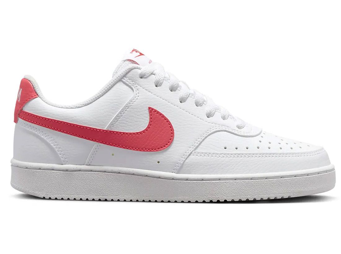 Nike Court Vision Low Sneakers Dames Wit/Roze